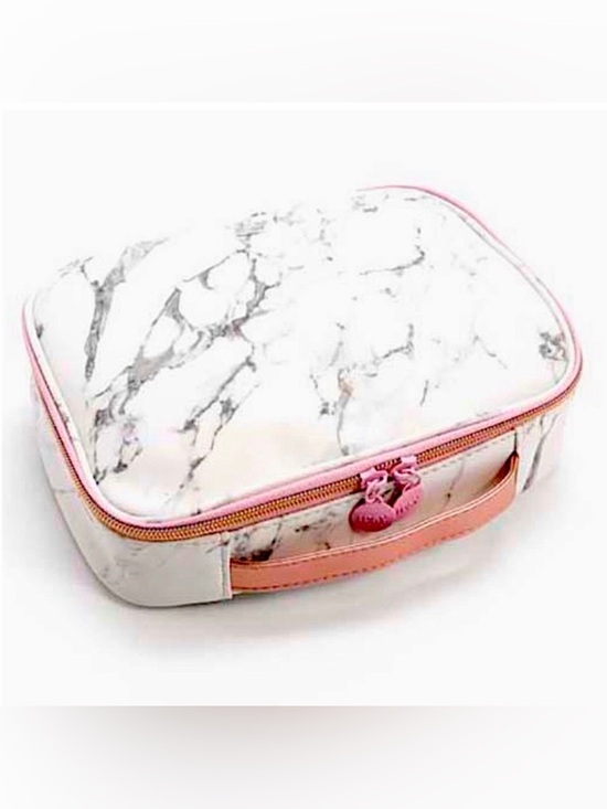 ipsy Other - IPSY Marble Makeup Case white and pink NEW.